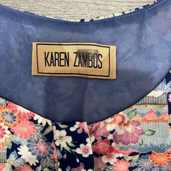 Karen Zambos Ditsy Colton Floral Romper Size Small - Picture 7 of 11